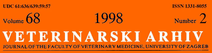 VETERINARKI ARHIV 1998 - 2